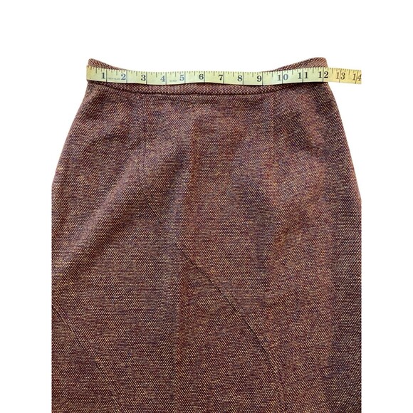 Vintage Eitie Women’s Wool Blend Skirt Suit Set Blazer Jacket Brown EU 38 US 6-8 - Picture 8 of 16